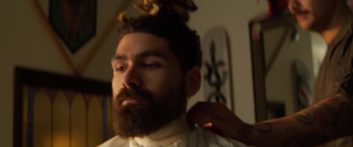 Boy who is working as a barber
