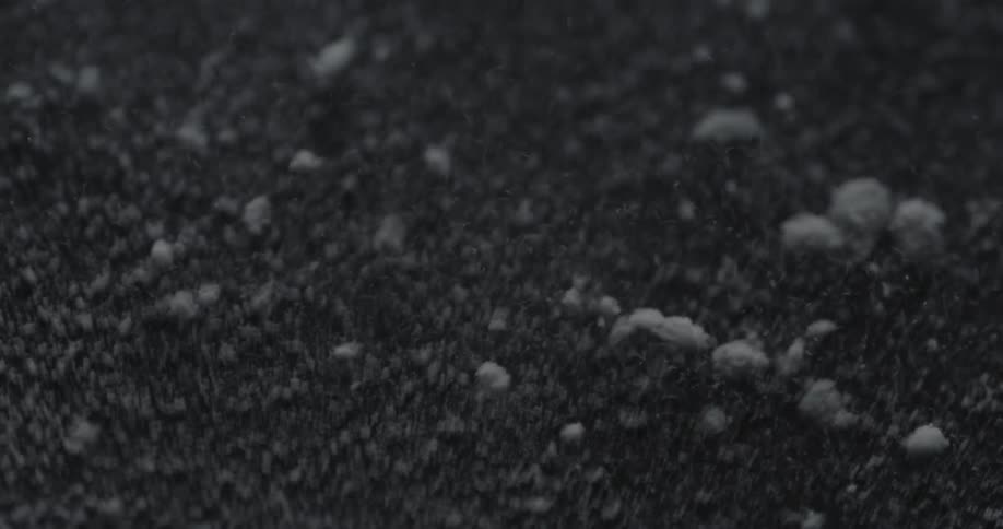 Dirt vibrates and jumps across the area