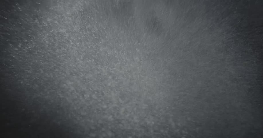 Powder sprays into the air