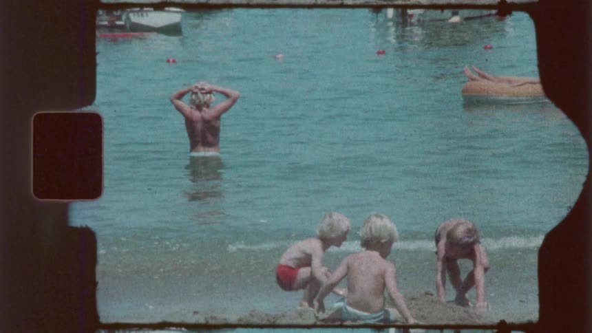 Children playing with sand