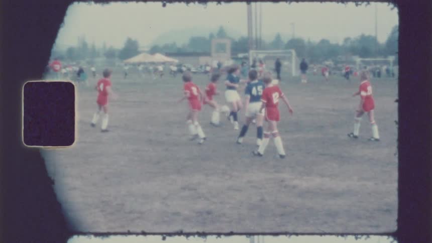 Boys playing a soccer game
