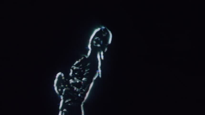 The hologram is full of spiraled lines