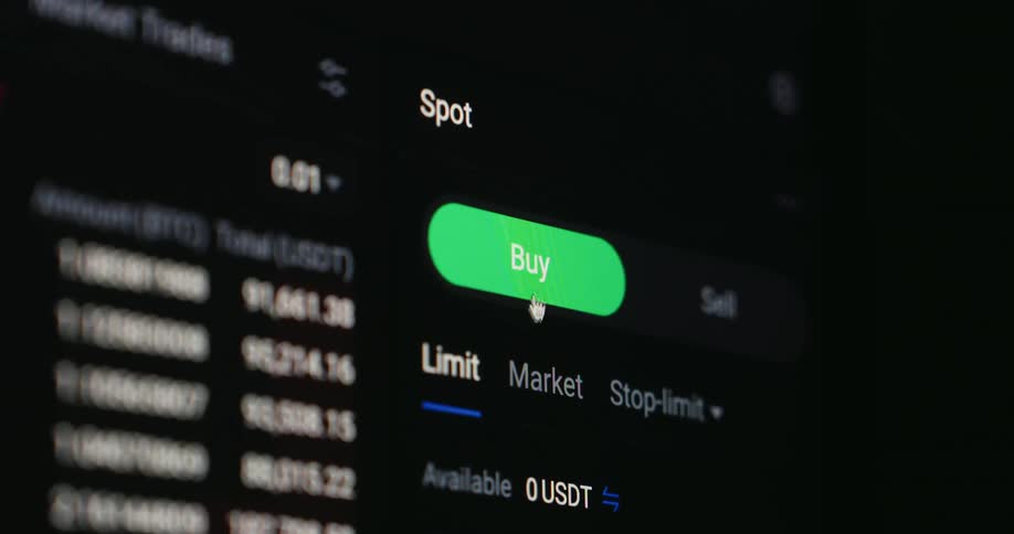 The buy button is clicked on the screen
