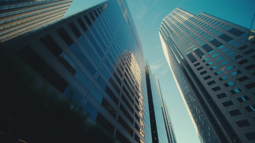 Buildings are standing tall in a metropolitan city