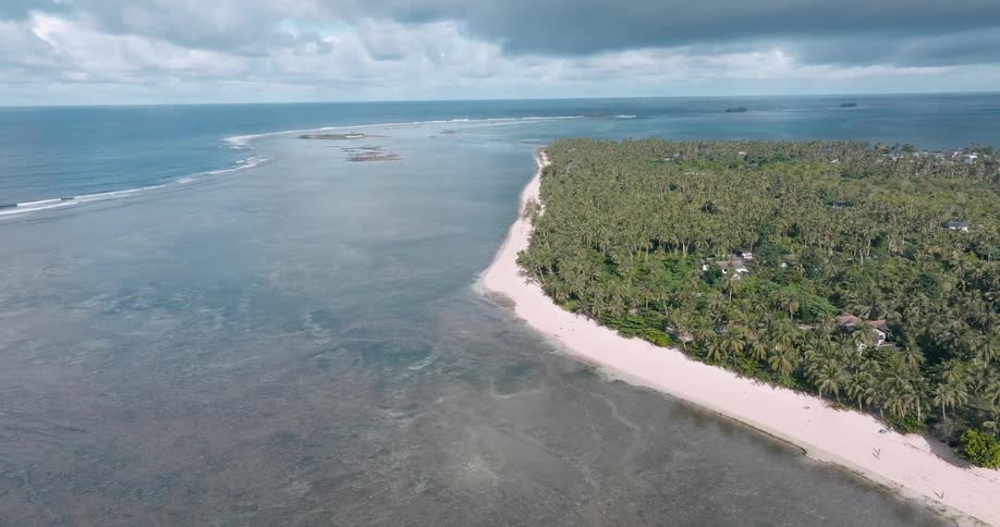 View from the top of a tropical island