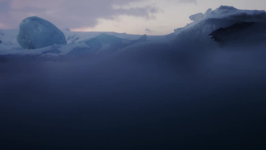 Arctic view at sea level