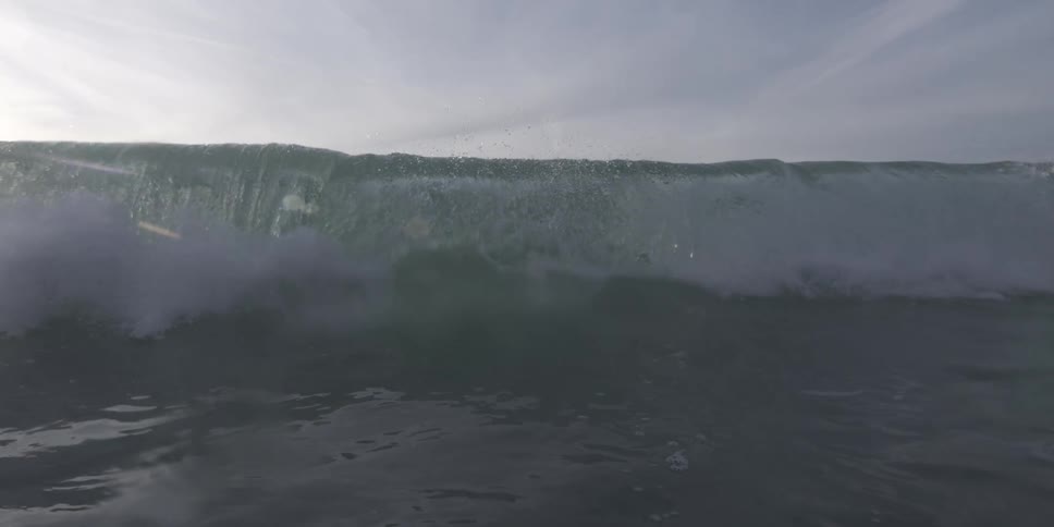 High Speed Footage Wave in Pacific Ocean California