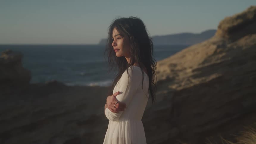 Girl in a white dress