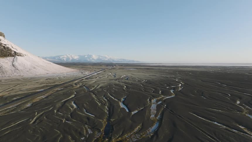 Glacial landscape now melted