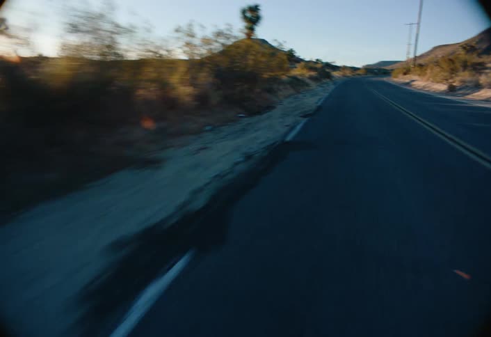 A motion footage on the freeway