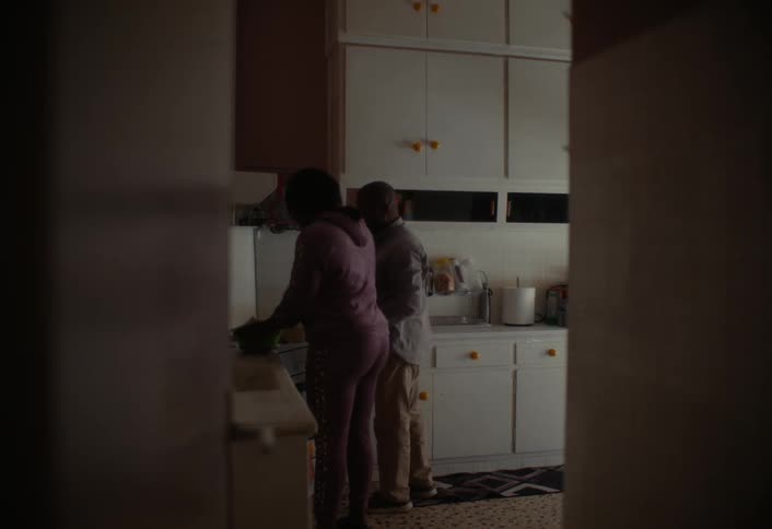 Couple cooking in the kitchen