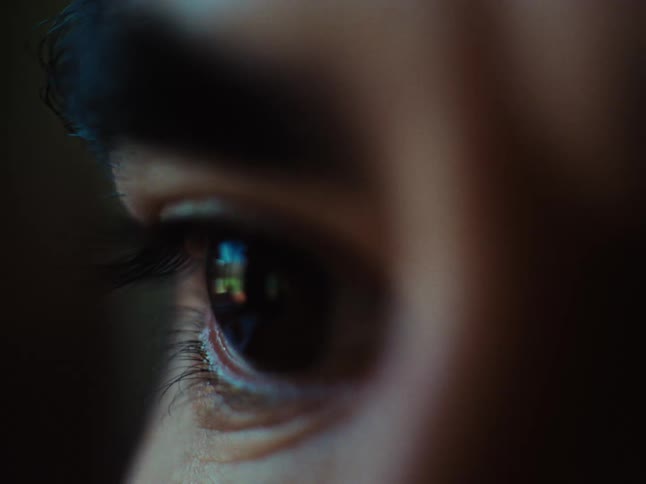 A close up clip of a persons face