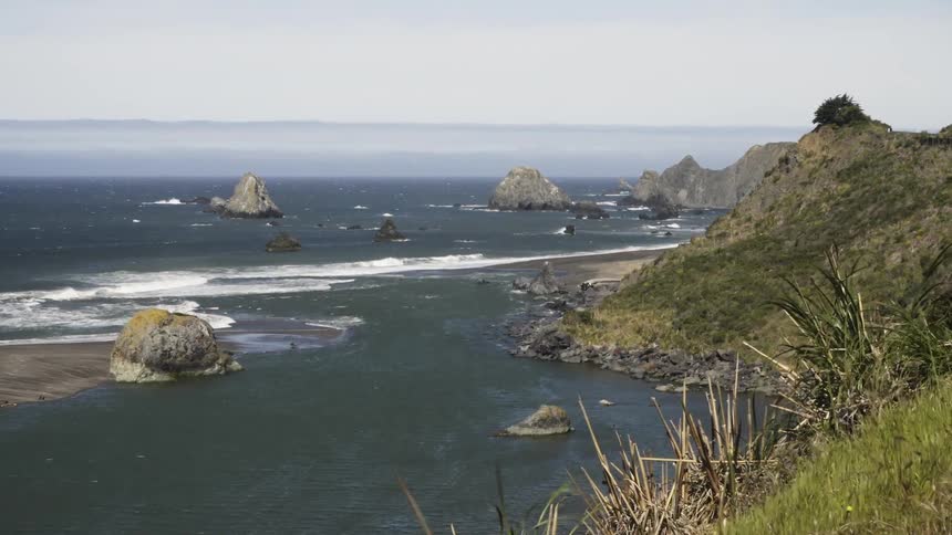 The wind is heavy on this shoreline