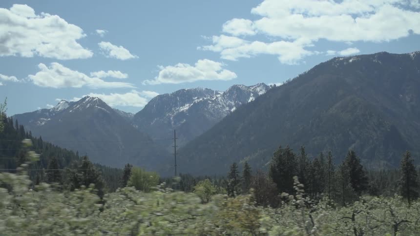 A majestic mountain range