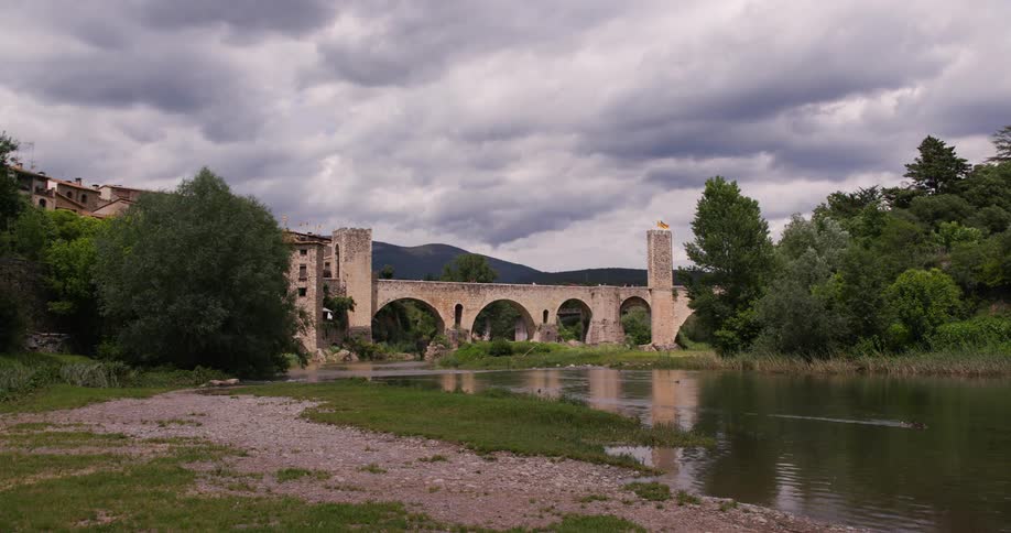 A footage of a river bank