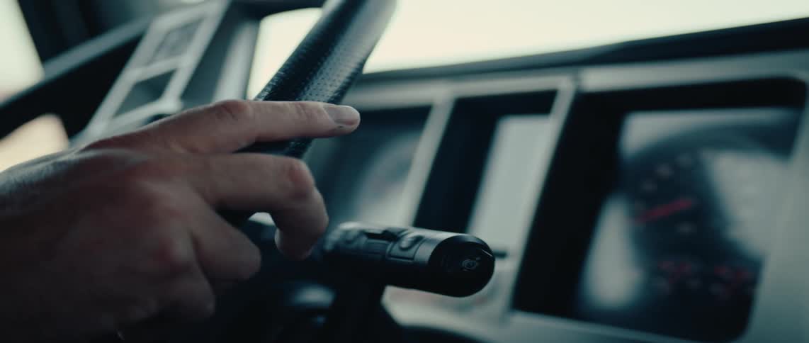 A footage of a person driving