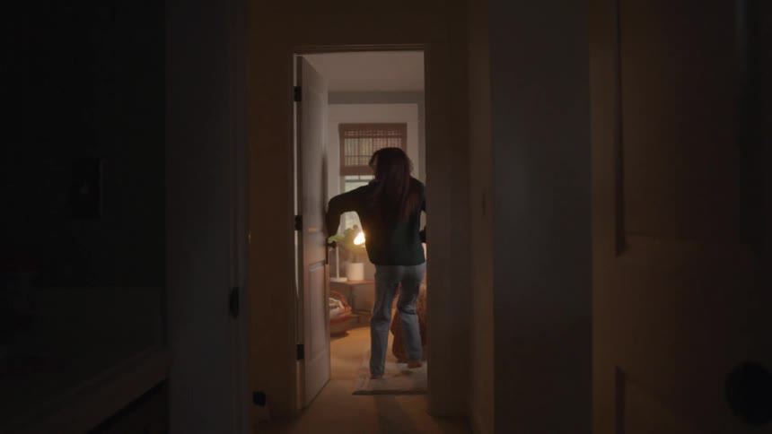A teenager runs in her room and slams the door