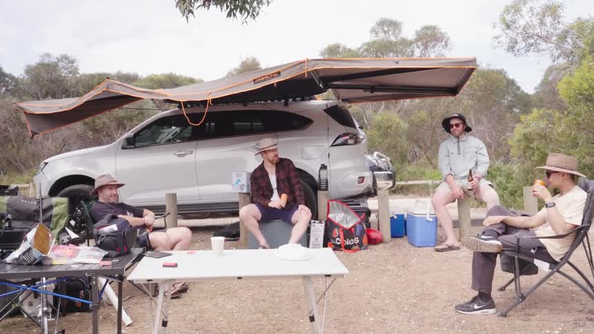 Men are talking and drinking beer