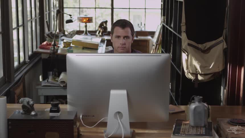 A person using a computer
