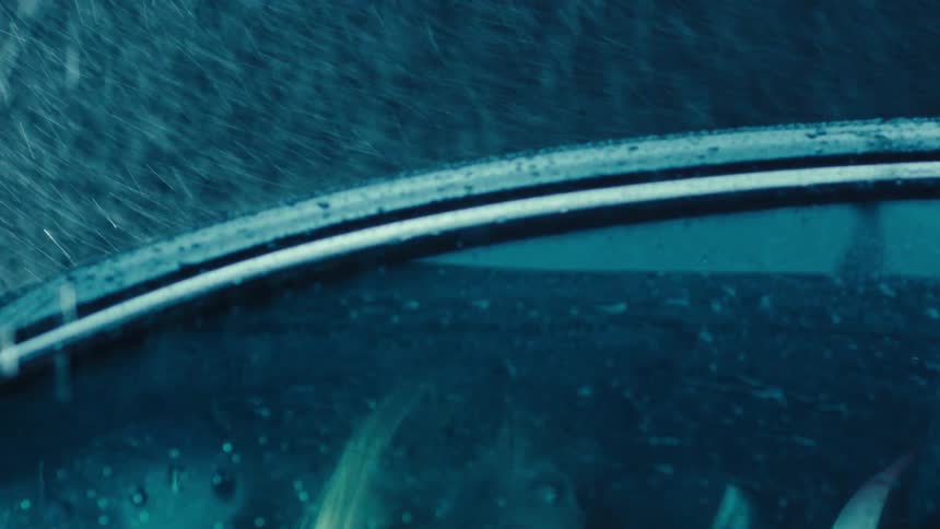 A footage of a lady inside a car