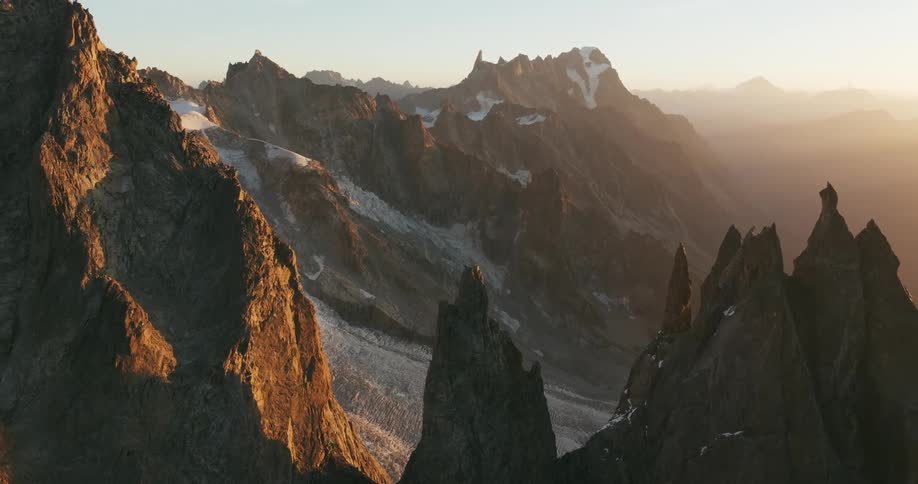 Fog covers the mountain range
