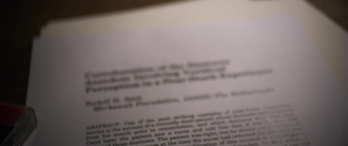 A news story is printed on the paper