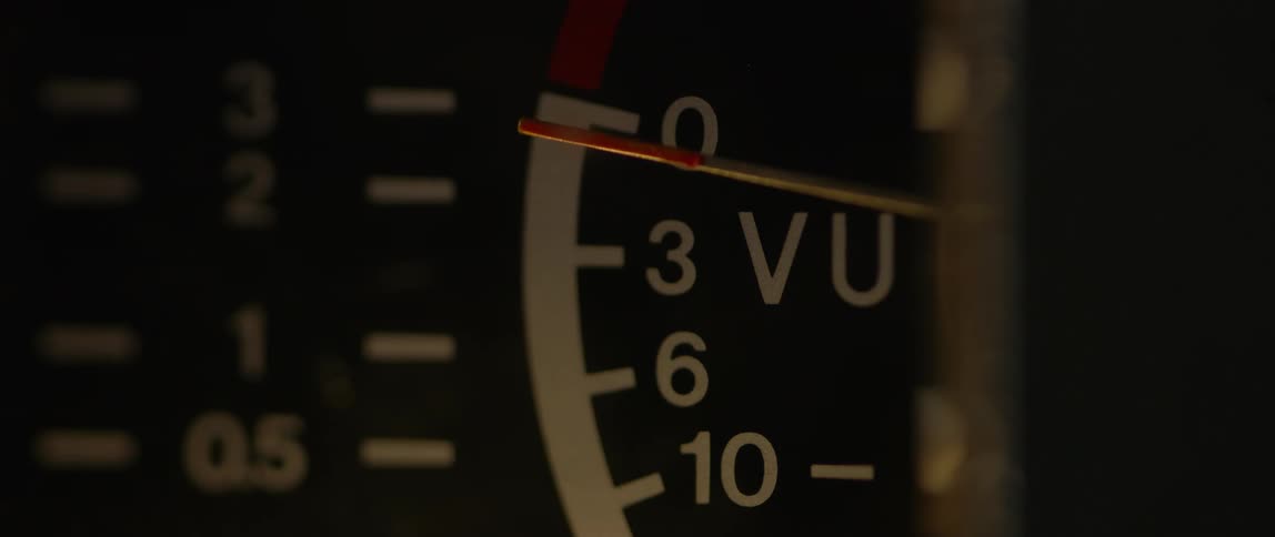 The needle on the gauge slowly rises