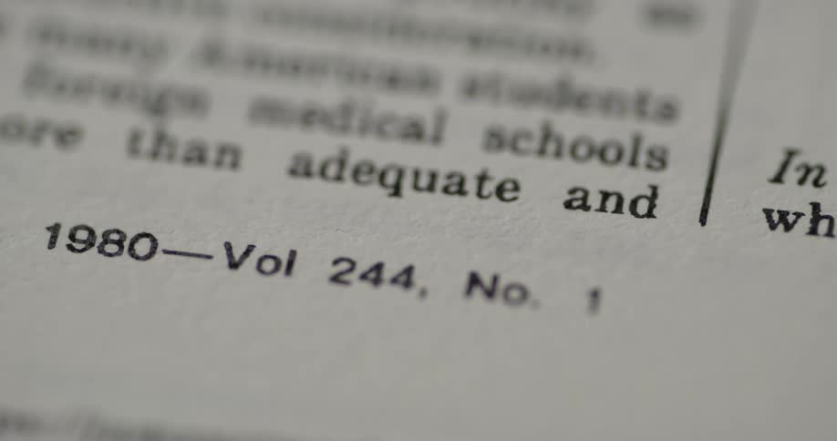 The document has words and numbers on it