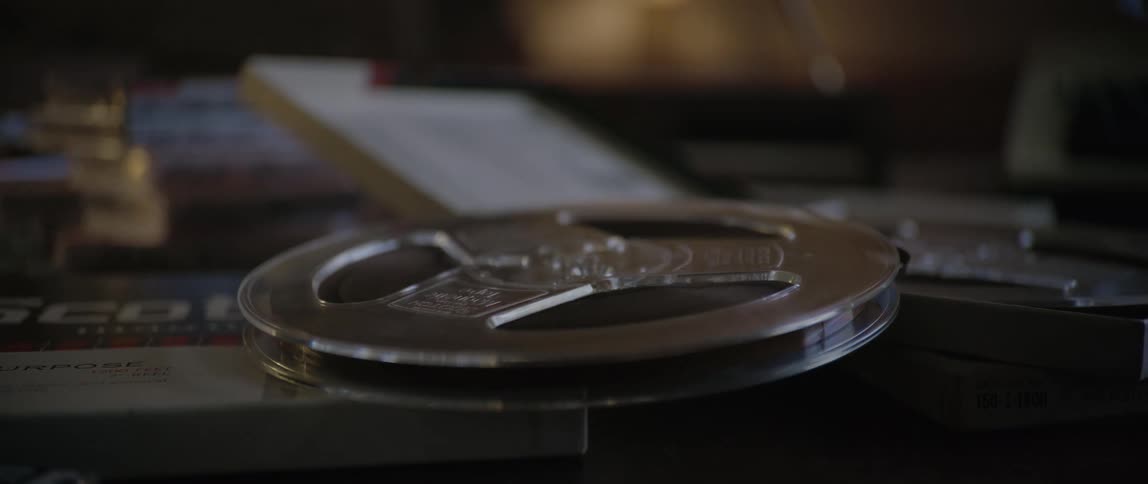 Old movie disc on a table