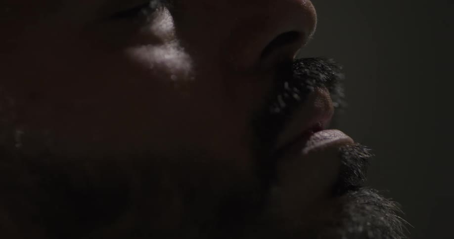 A man is weak and sweating