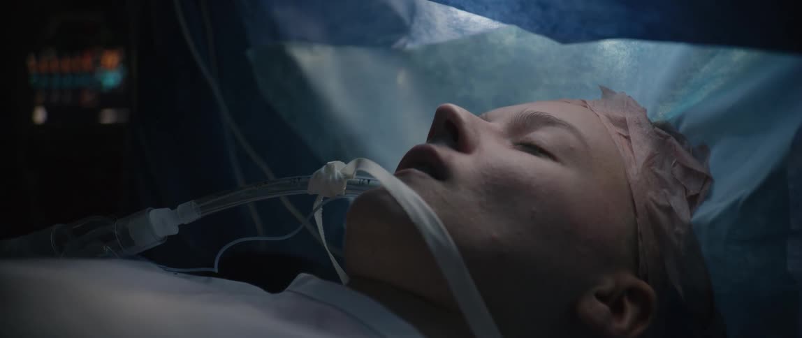 A patient has a tube put in their mouth