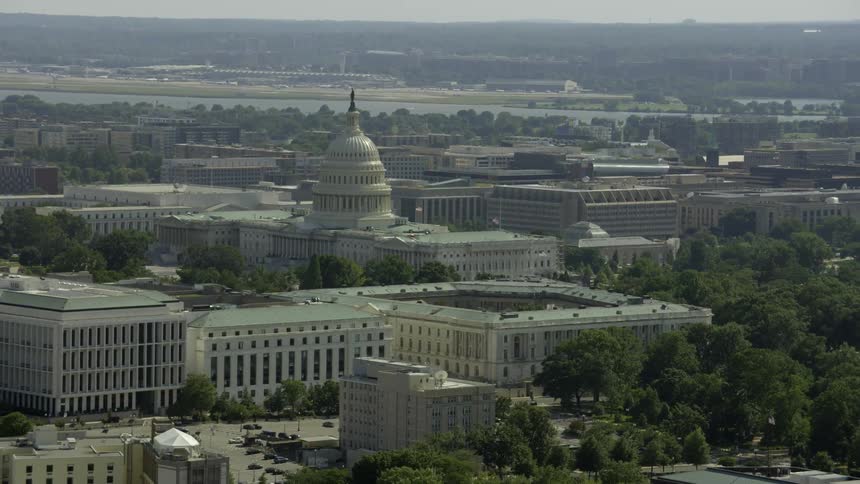 Aerial view of washington d.c
