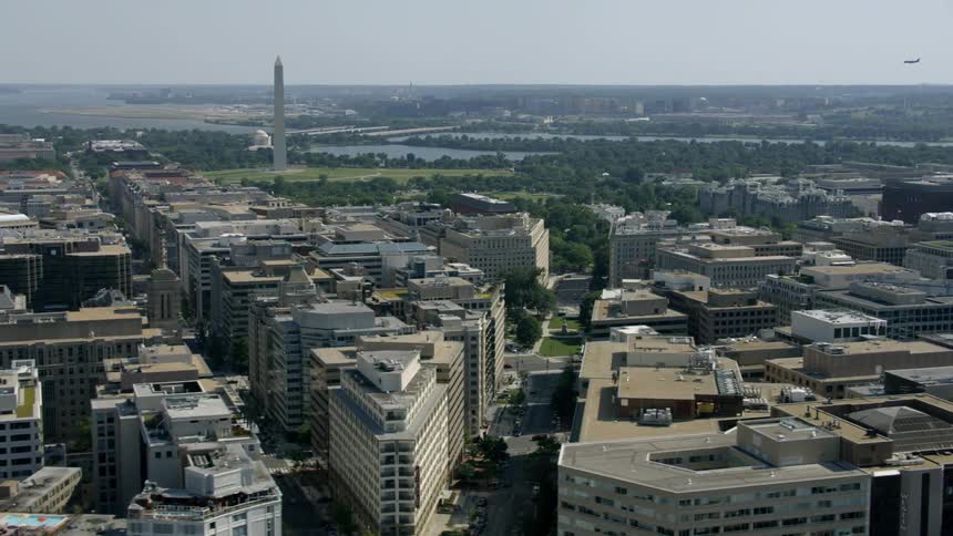 City buildings stand ahead