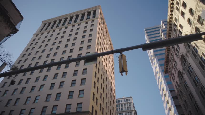 A footage of highrise building in a city