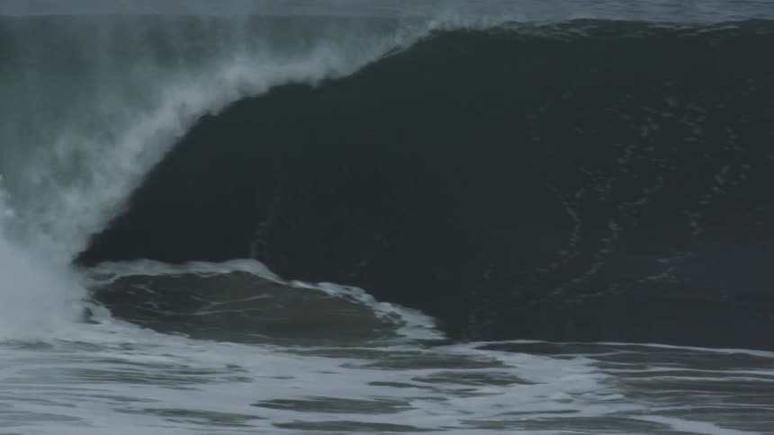 Man surfing a big wave