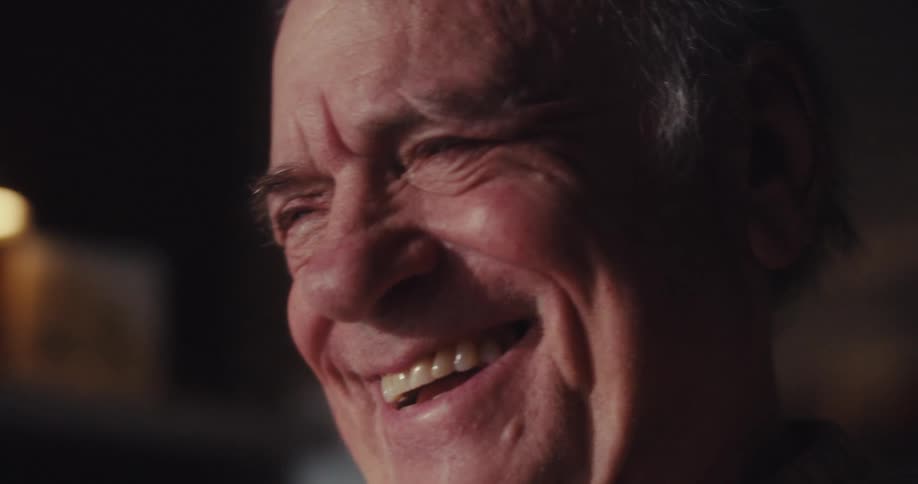 Smiling elderly man