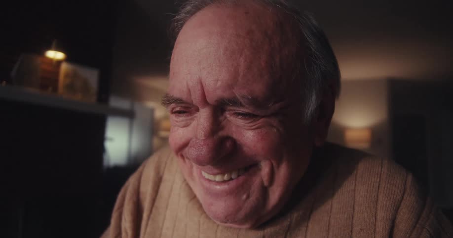 Smiling elderly man