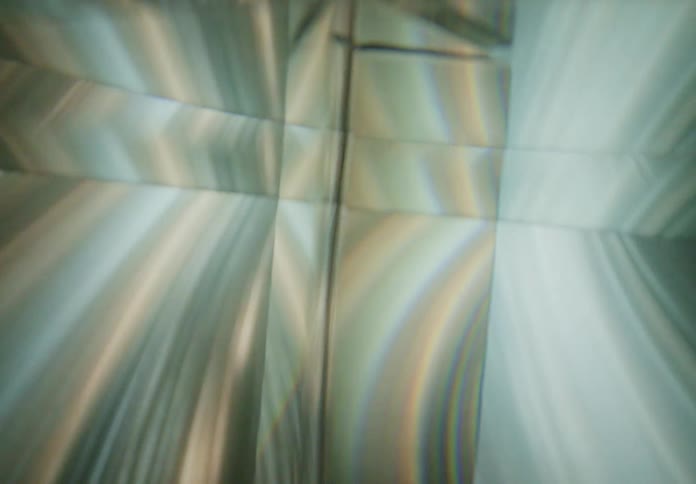 Streaming rays of lights are on the surface