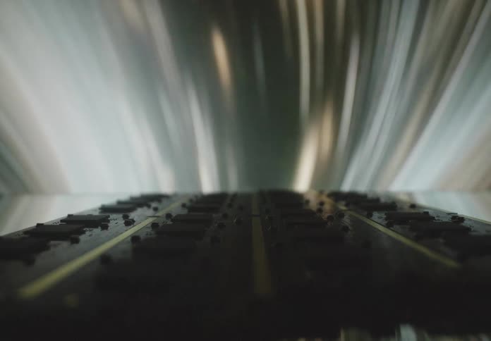 An abstract video of a blur light effect