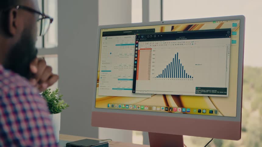 Person working on computer