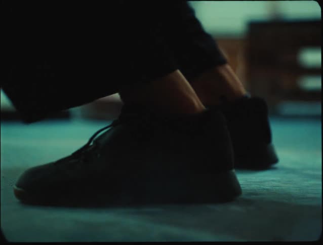 Close up of a persons feet giving a light pure
