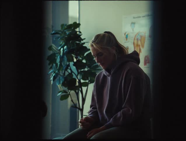 A female patient during a medical exam in a doctors office