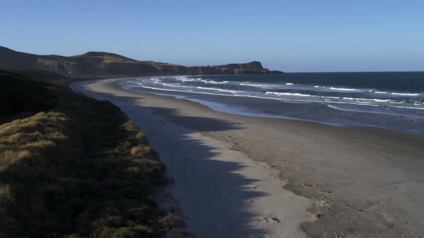 Ocean waves washing ashore