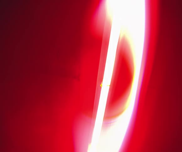 Red colored light step printing undercranked footage