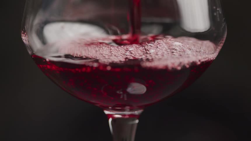 Wine being poured into glass