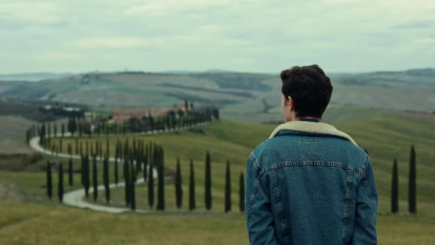 Person staring at landscape