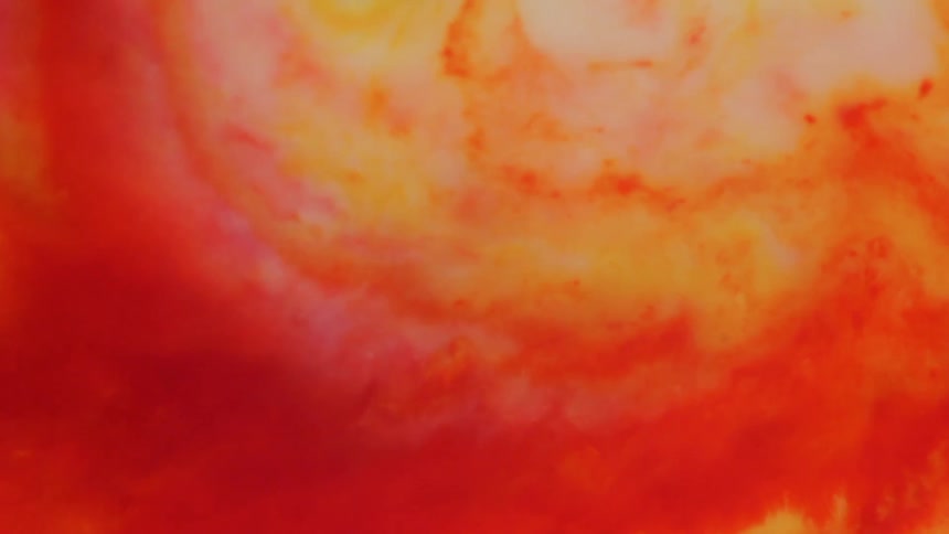 Red hot liquid flowing