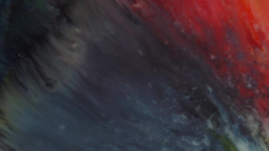 Explosion of liquid and colors
