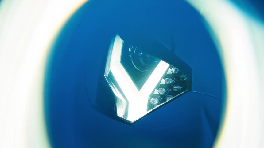 Dynamic headlight of a lamborghini