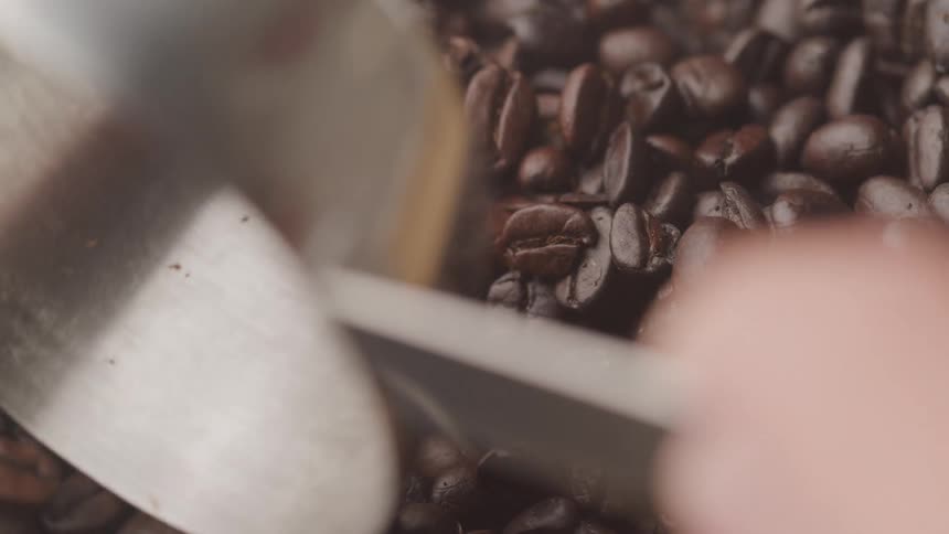 Roasted coffee beans